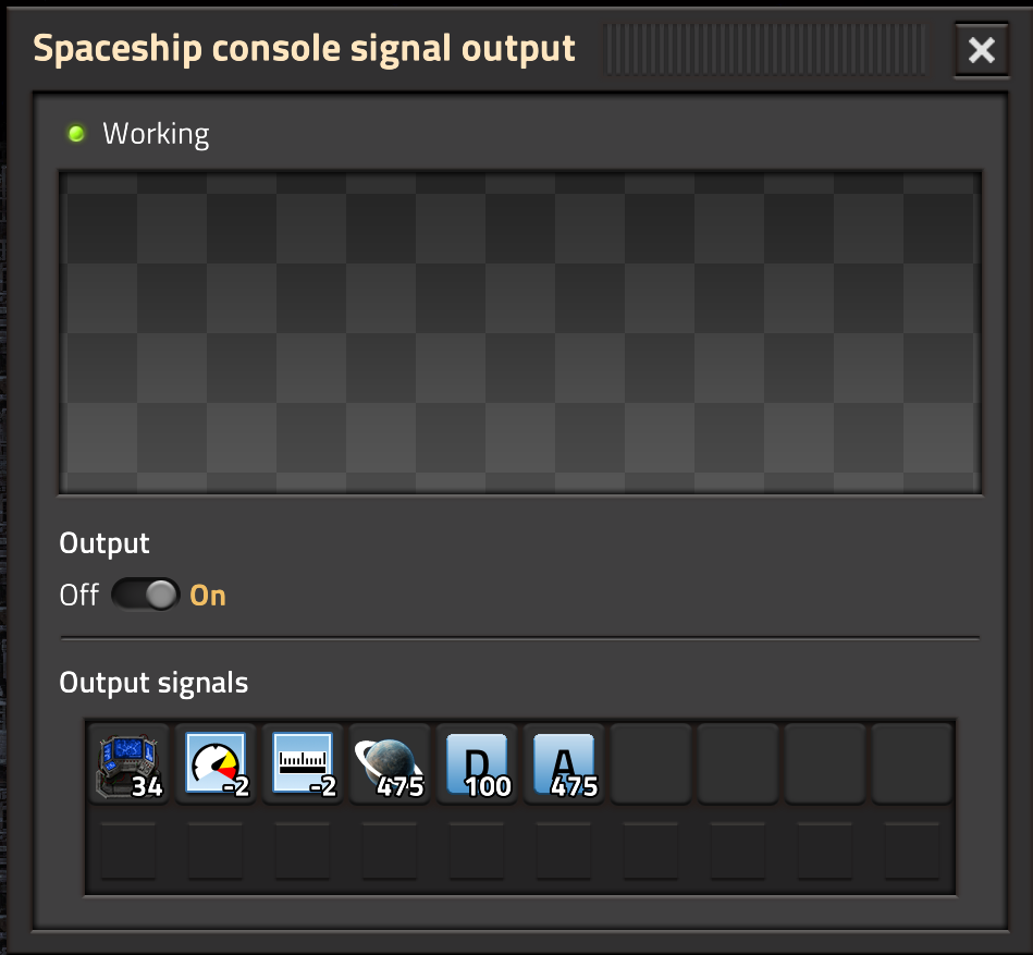 Spaceship console Signals